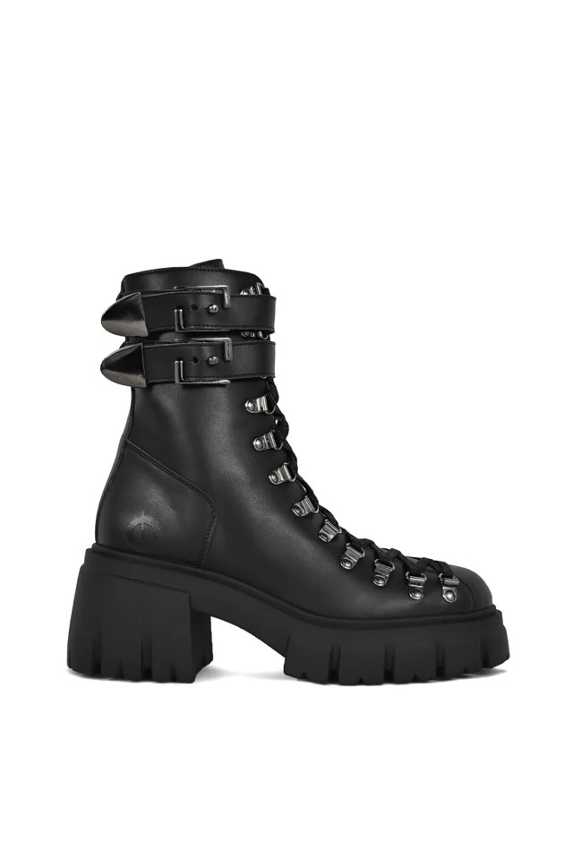 Altercore Damen vegan Stiefel Chloe Ii Schwarz
